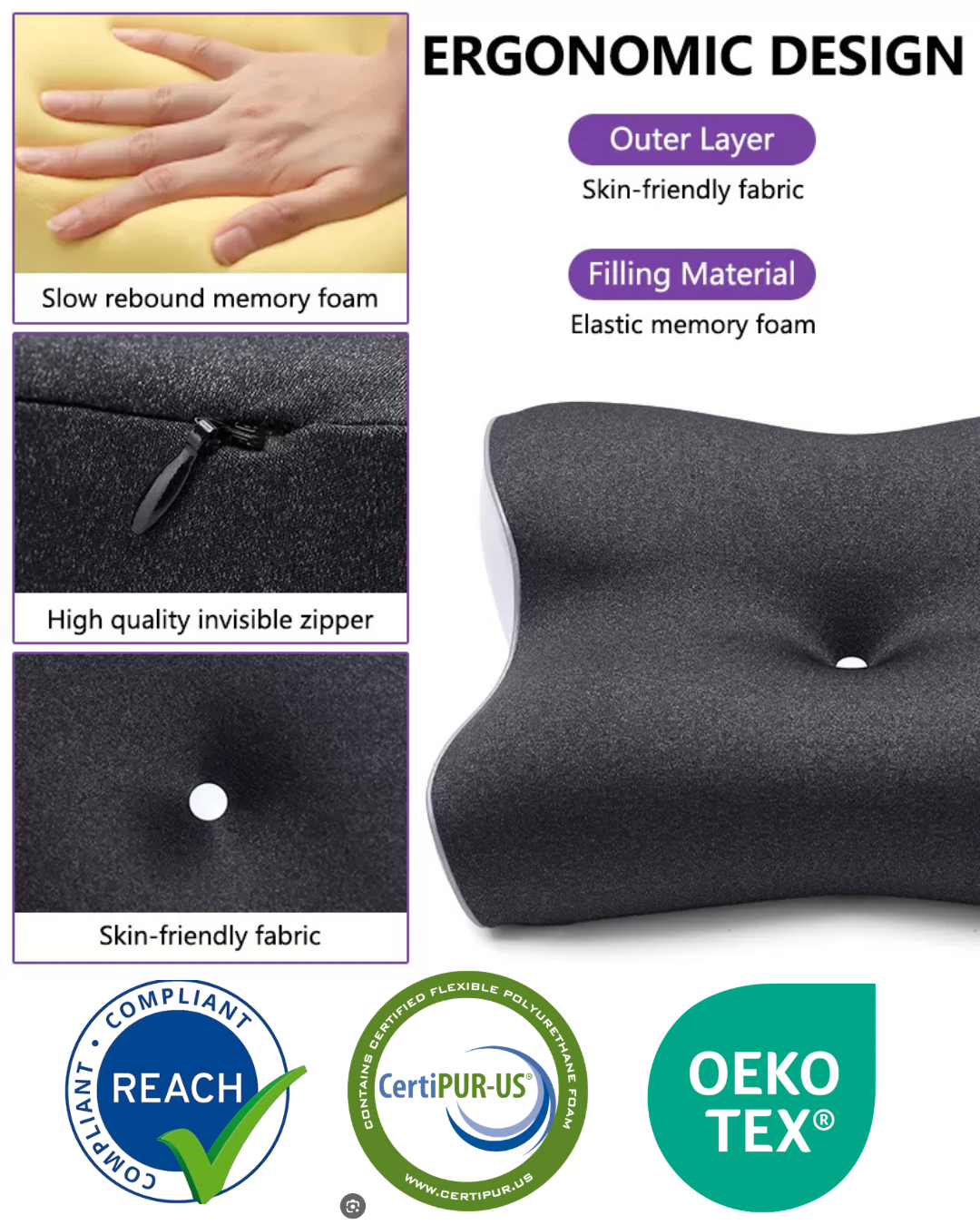 Orthopaedic travel pillow